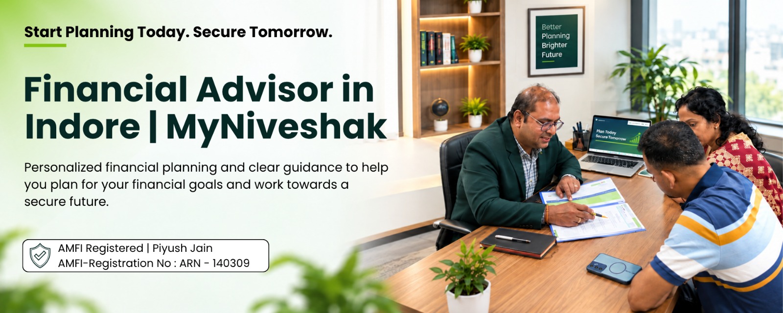 My Niveshak financial advisory and investment planning promotional banner